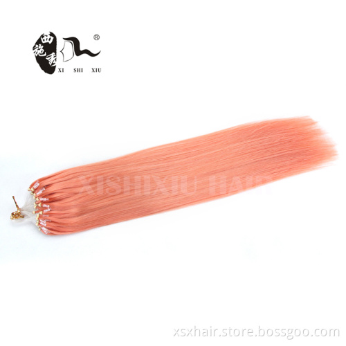 Wholesale double drawn micro loop human hair extension